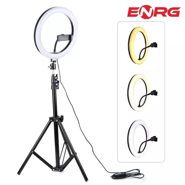 ENRG 8" LED Ring Light Video Live Light Dimmable LED 20cm