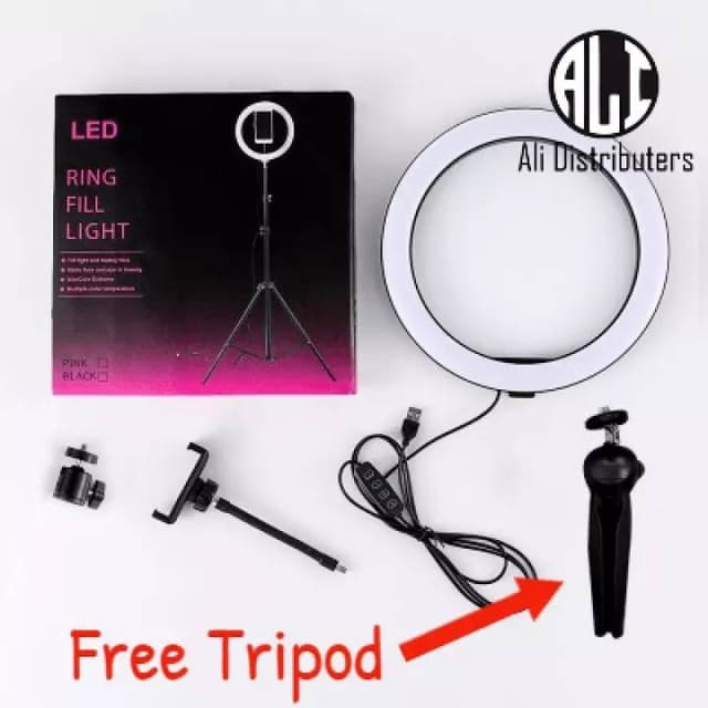 Ring fill light with Tripod Stand, Video Lovers 26 cm