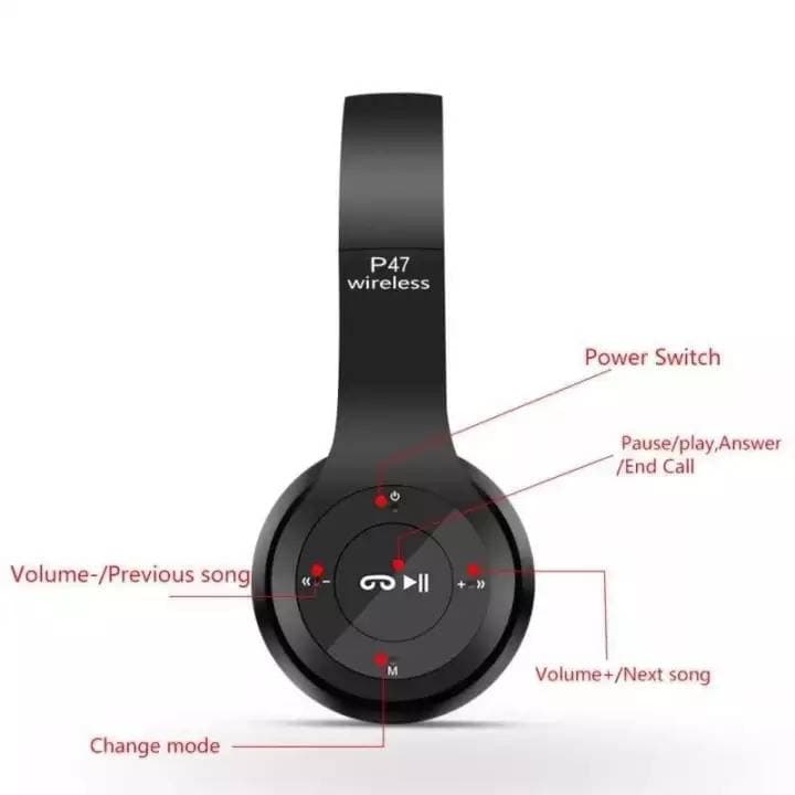P47 Wireless Headset Bluetooth Headphone V4.1 Stereo