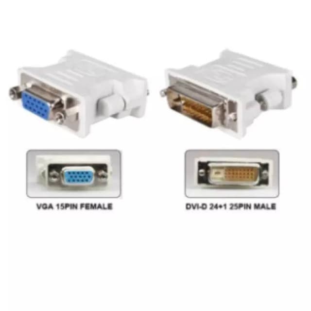DVI to VGA Adapter Converter (DVI/24+5 Pin Male to VGA