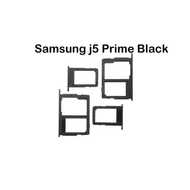 Samsung J5 Prime Black Dual Sim Card Tray And Micro SD Card