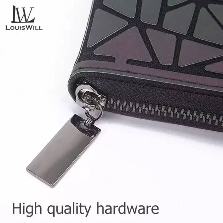LouisWill Women Wallet Fashion Geometric Ladies Bags Luminou