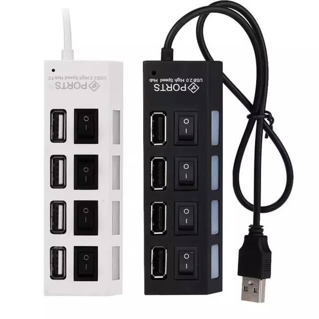 USB Hub 4 Port 2.0 With Button