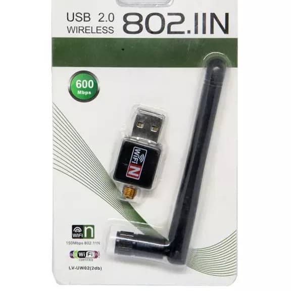 USB2.0 300MB Wifi Wireless Network Adapter Dongle+Antenna 
