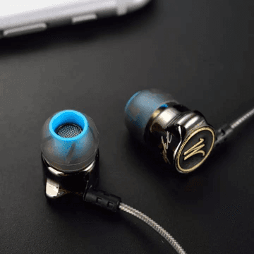 QKZ DM7 Noise Reduction In-Ear Subwoofer Metal Band Wheat Hi