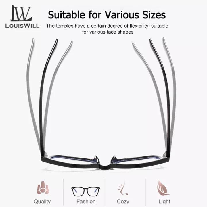 LouisWill Computer Glasses Unisex Glasses Anti Blue Laser